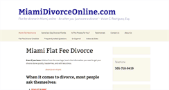 Desktop Screenshot of miamidivorceonline.com