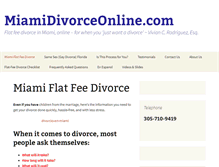 Tablet Screenshot of miamidivorceonline.com